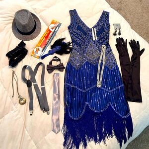 Couples 1920,s flapper party outfits!